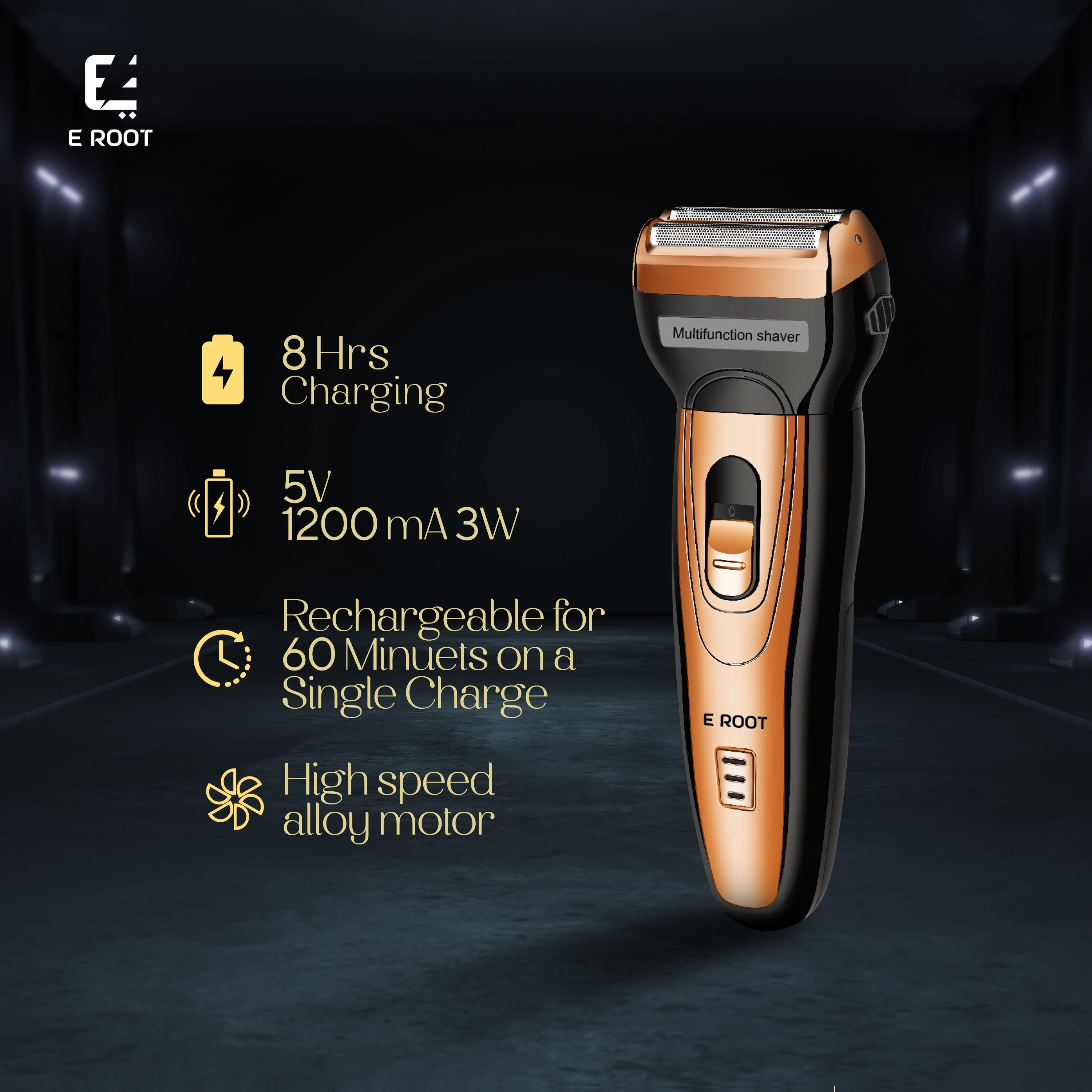 3in1 portable rechargeable shaver