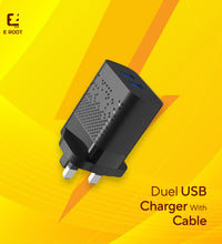 Duel USB port 20W travel adapter with IPHONE cable